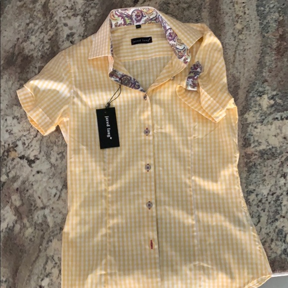 Fitted Jared Lang short sleeve top - Picture 1 of 4